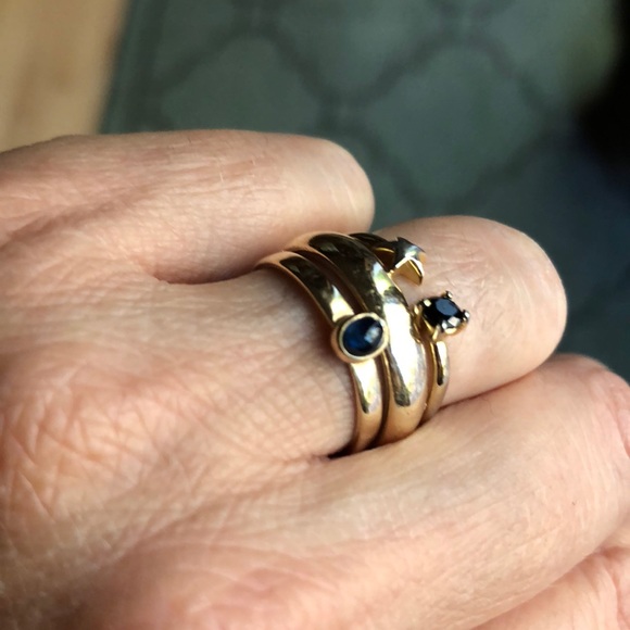 Jewelry - 14K Gold & Sapphire Ring